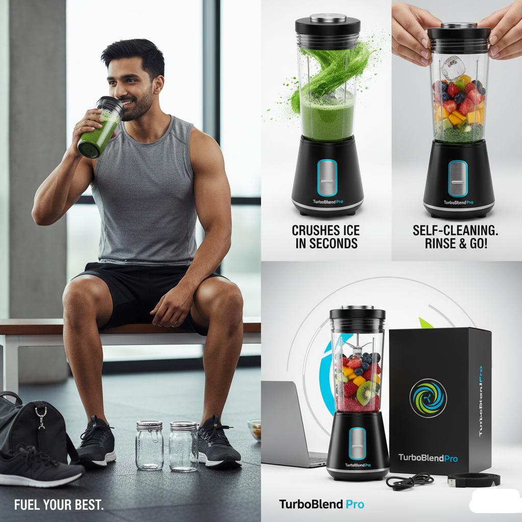TurboBlend Pro™: The Cordless High-Speed Blender That Crushes Ice in Seconds